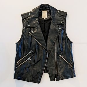 Zara faux leather vest